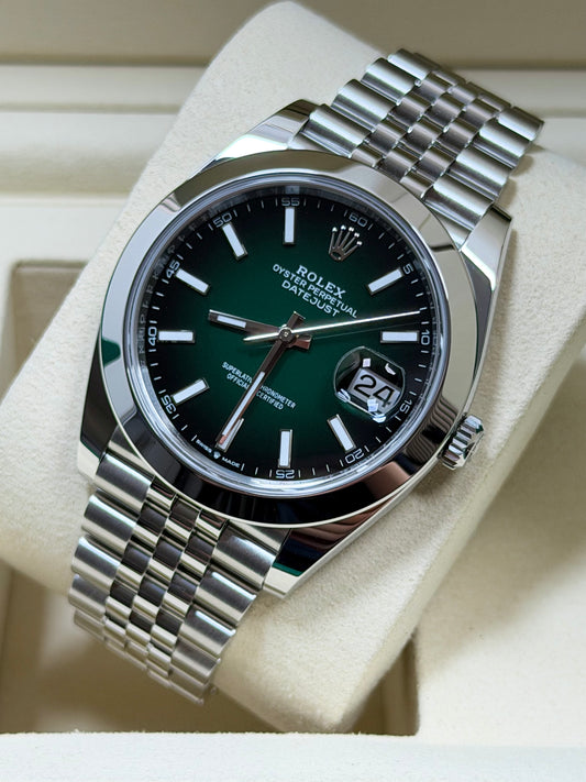 Rolex Datejust 41 126300 Grün Ombré/ 2026 / Full Set / Ungetragen