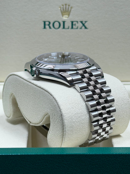 Rolex Datejust 41 126300 Grün Ombré/ 2026 / Full Set / Ungetragen