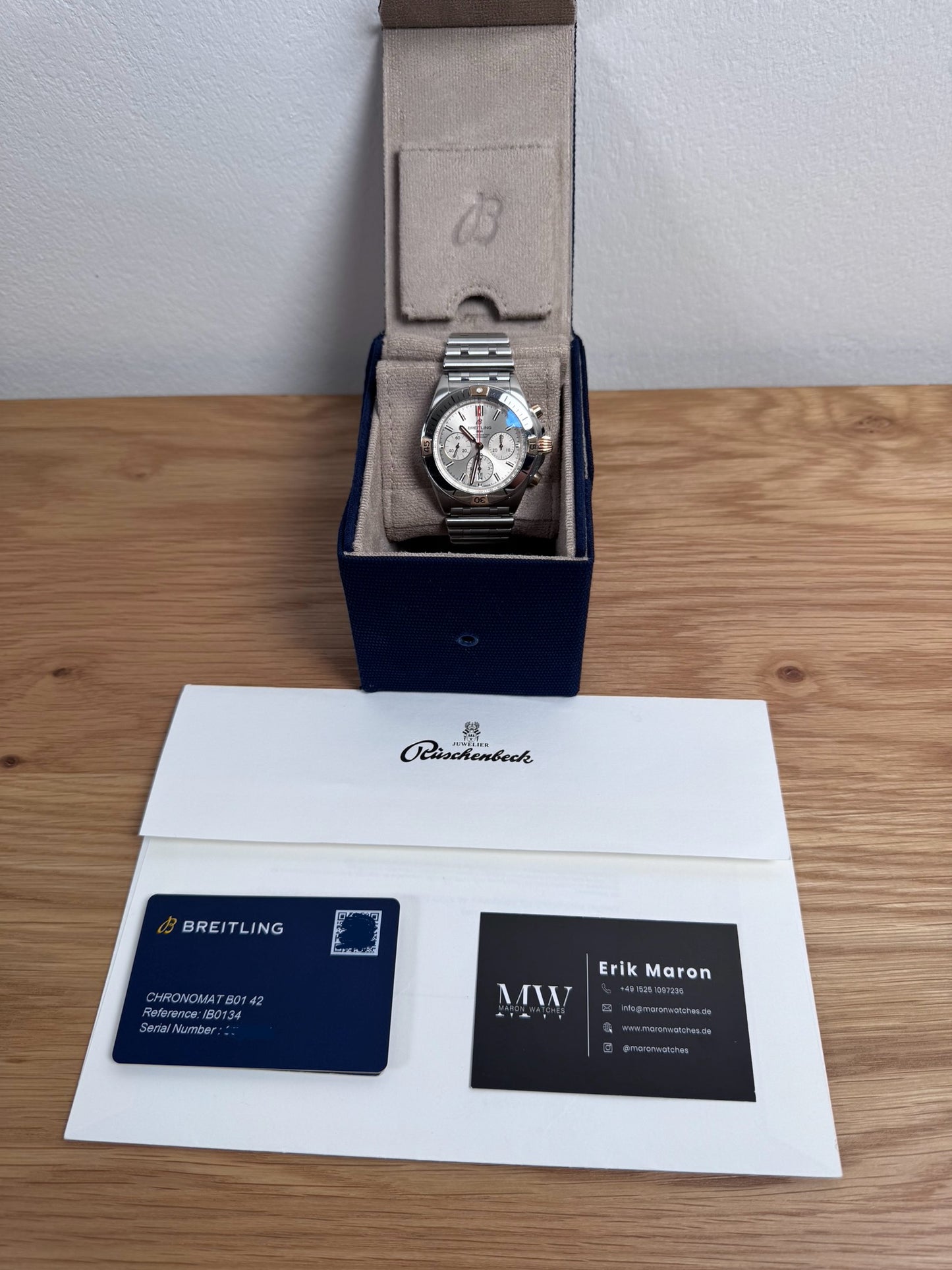 Breitling Chronomat B01 42 Bicolor / 2022 / Full Set / Top Zustand