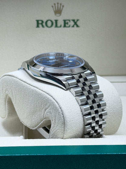 Rolex Datejust 41 126300 Azzurro-Blau / 2021 / Full Set / Sehr gut