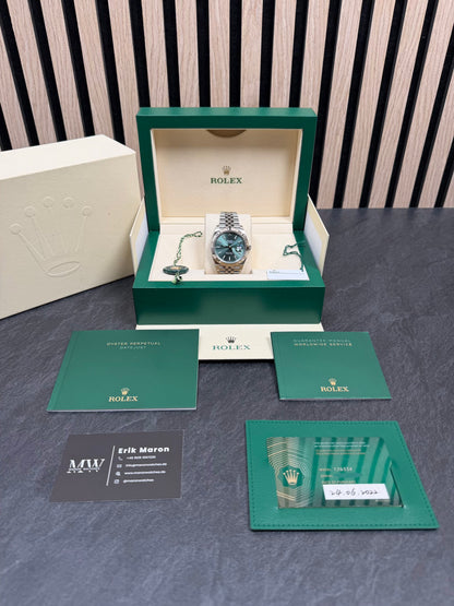 Rolex Datejust 41 126334 Mint Grün / 2022 / Full Set / Top Zustand