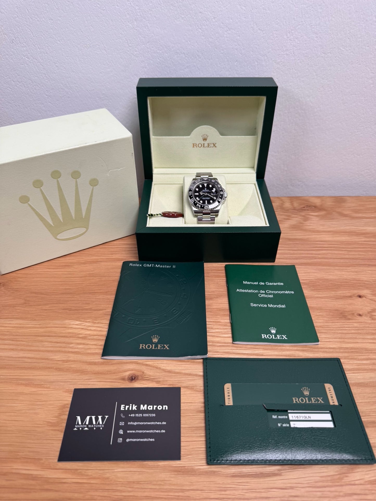 Rolex GMT Master 2 116710LN / 2014 / Full Set / Neuwertig