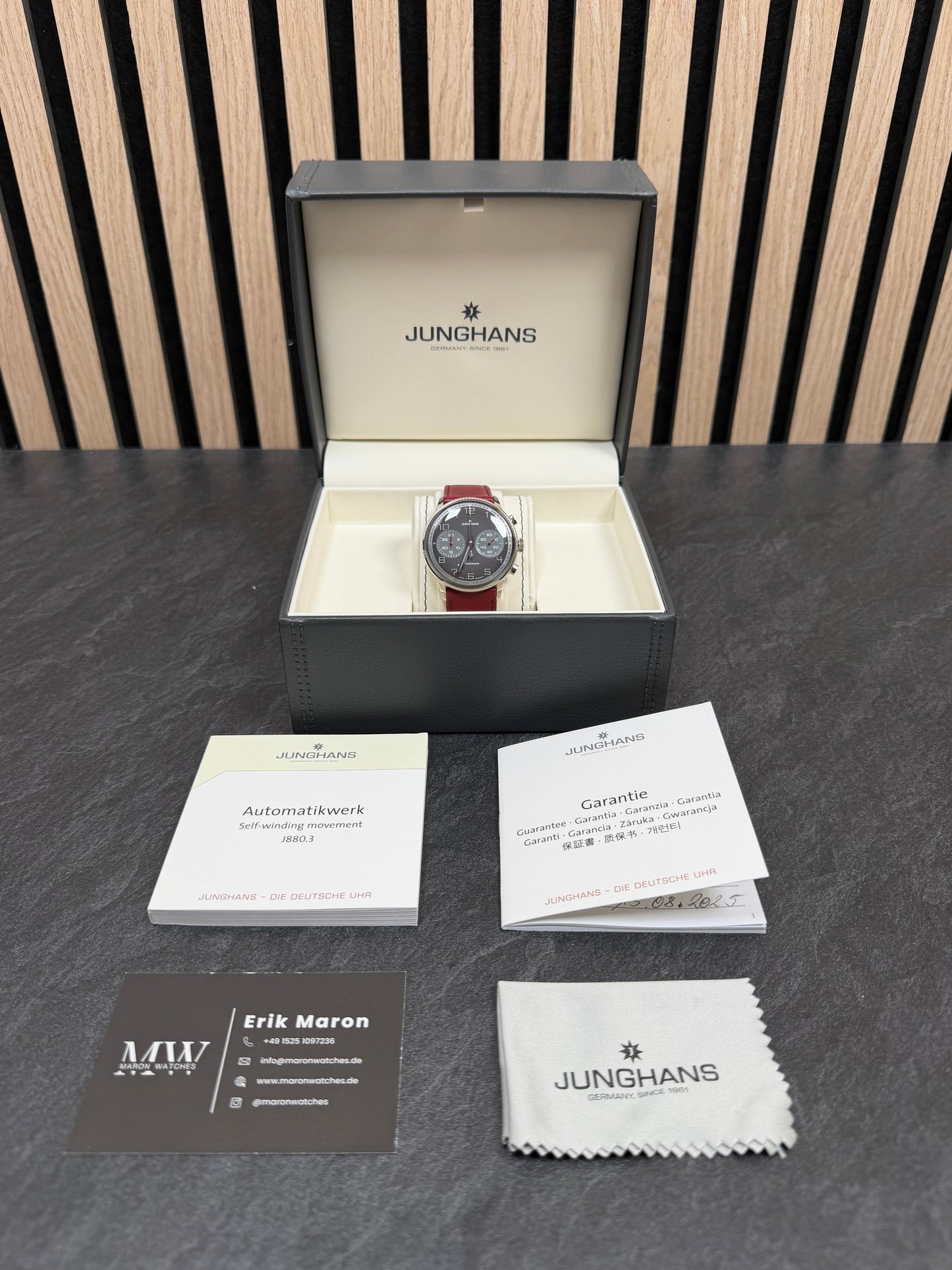 Junghans Meister Driver Chronoscope Automatik / 2025 / Full Set / Neuwertig