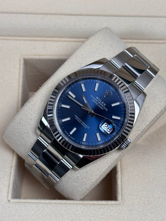 Rolex Datejust 41 126334 Blau / 2020 / Full Set / Top Zustand
