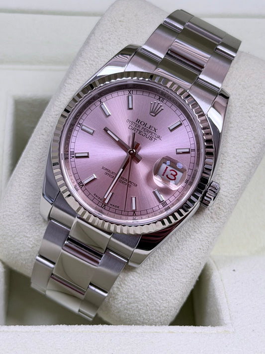 Rolex Datejust 36 116234 Rosa / 2012 / Full Set / Top Zustand