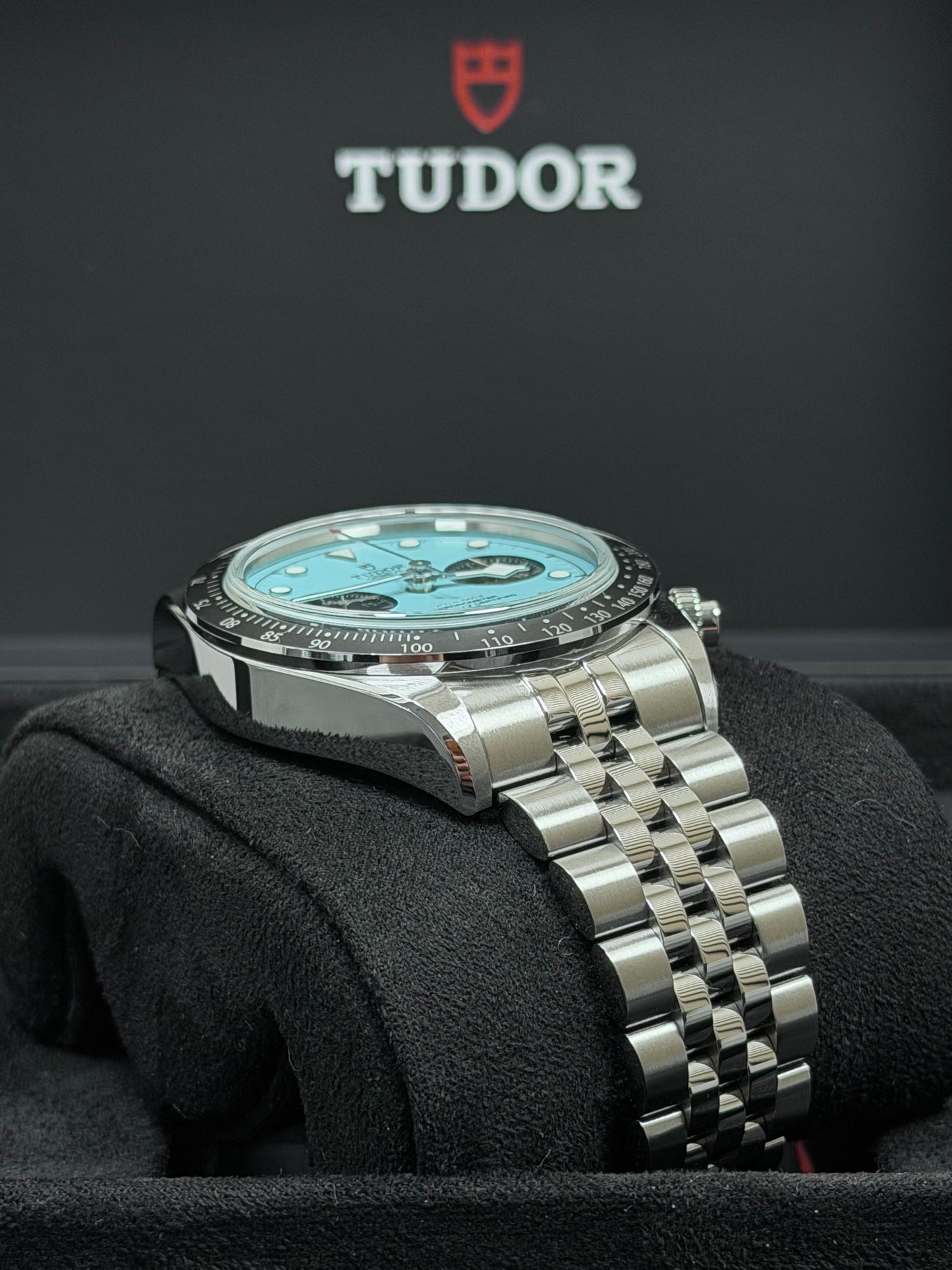 Tudor Black Bay Chrono Flamingo Blue / 2025 / Full Set / Neuwertig