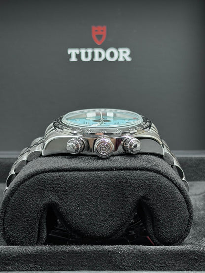 Tudor Black Bay Chrono Flamingo Blue / 2025 / Full Set / Neuwertig