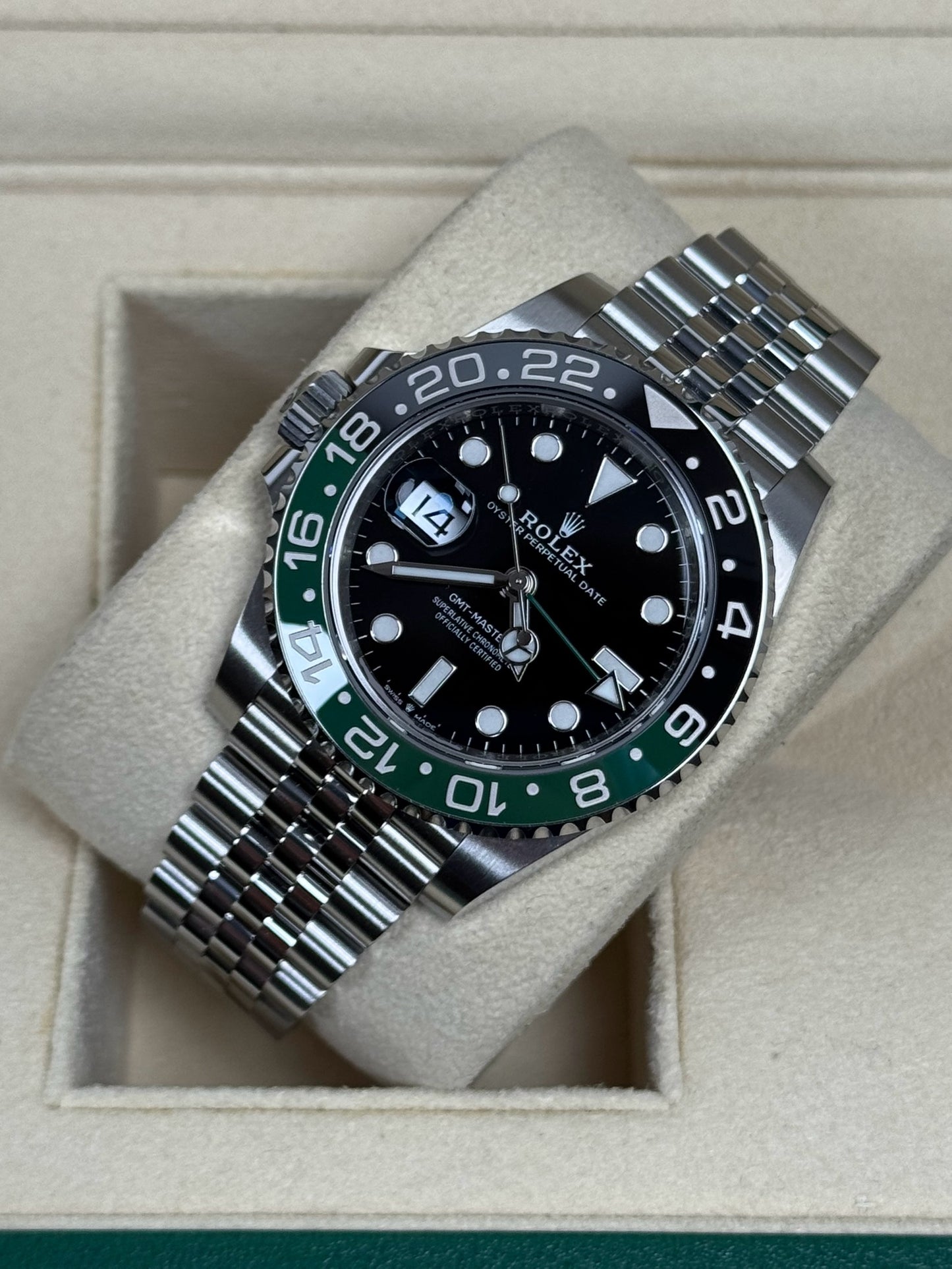 Rolex GMT Master 2 Sprite / 2022 / Full Set / Neuwertig