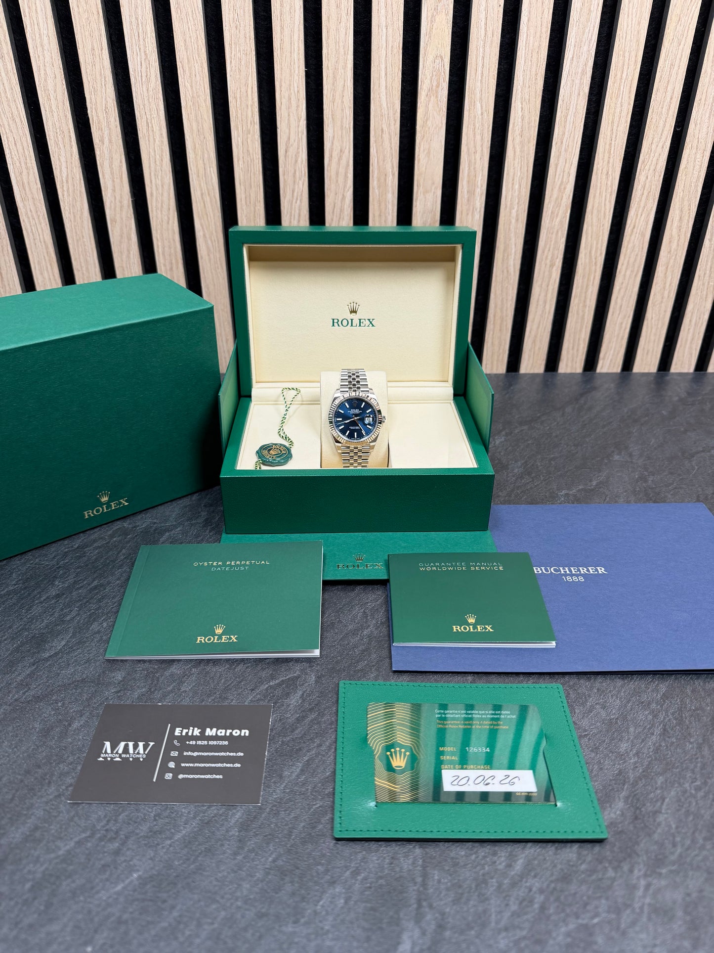 Rolex Datejust 41 126334 Blau / 2026 / Full Set / Ungetragen