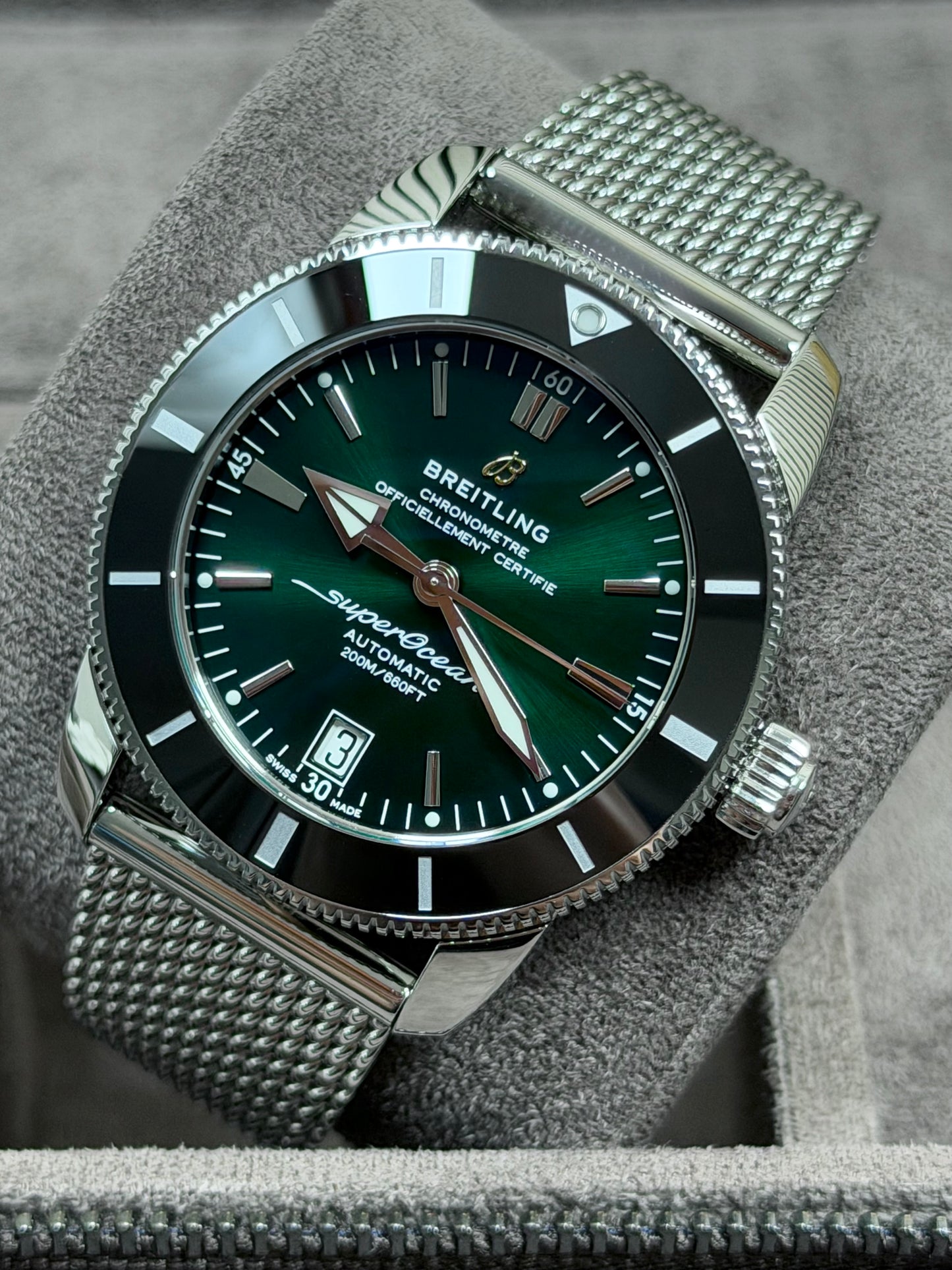 Breitling Superocean Heritage B20 42 Grün / 2025 / Full Set / Top Zustand