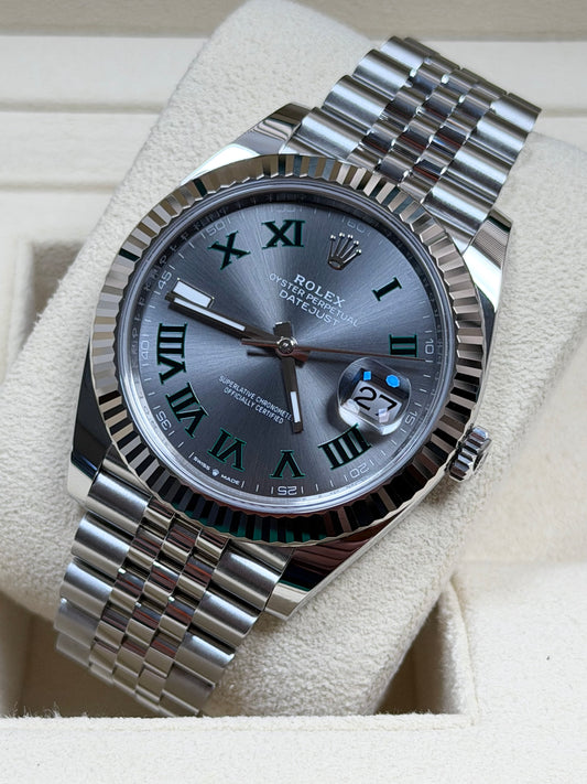 Rolex Datejust 41 126334 Wimbledon / 2024 / Full Set / Top Zustand