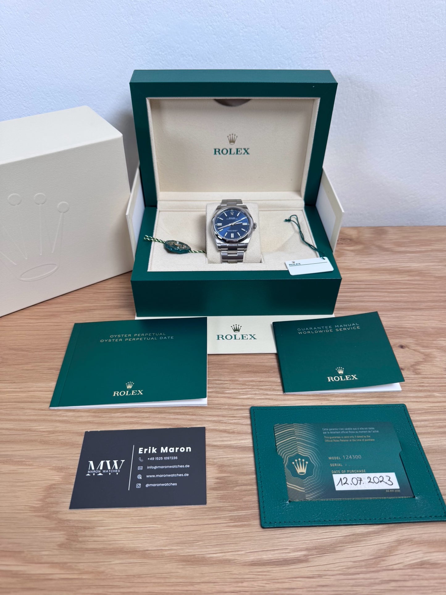 Rolex Oyster Perpetual 41 Blau / 2023 / Full Set / Top Zustand