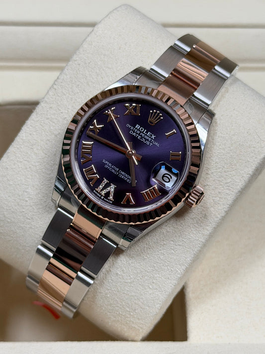 Rolex Lady-Datejust 31 278271 Purple Roman / 2026 / Full Set / Vollverklebt