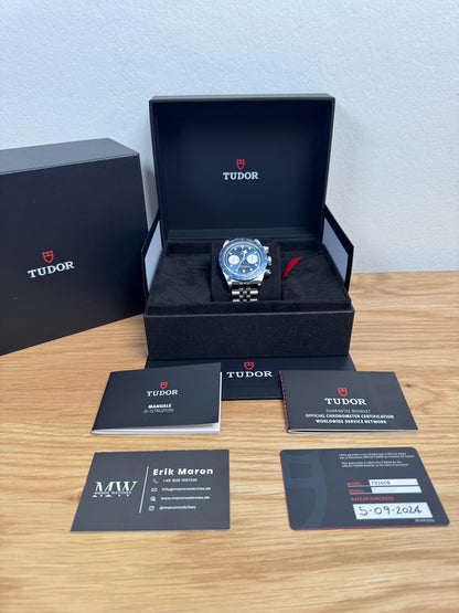 Tudor Black Bay Chrono Blau M79360B / 2024 / Full Set / Top Zustand