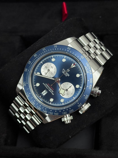 Tudor Black Bay Chrono Blau M79360B / 2024 / Full Set / Top Zustand