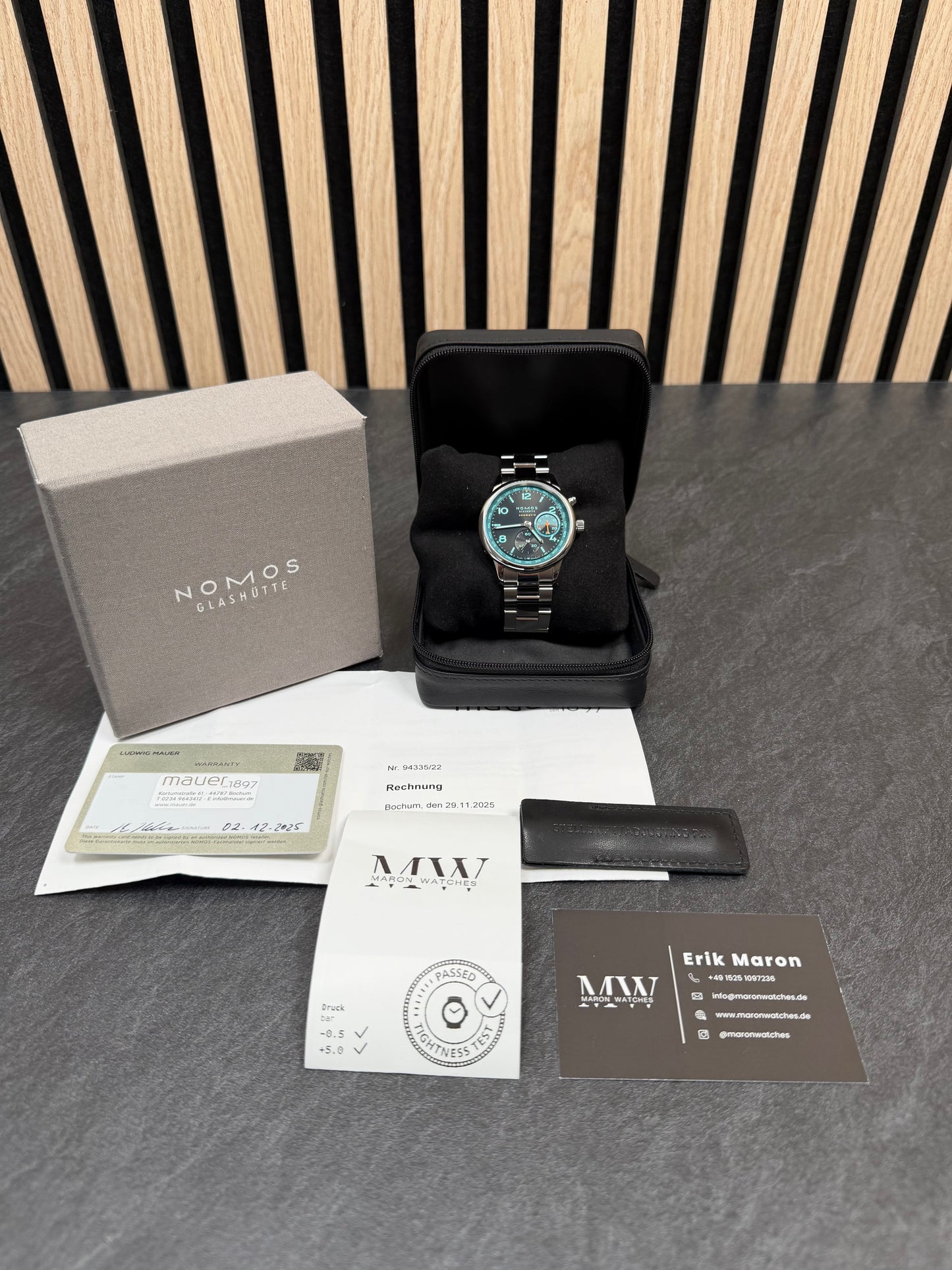 NOMOS Glashütte Club Neomatik Worldtime / 2025 / Full Set / Top Zustand