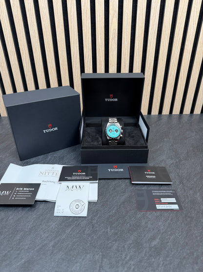 Tudor Black Bay Chrono Flamingo Blue / 2026 / Full Set / Ungetragen