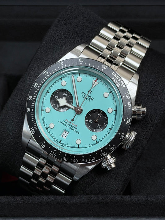 Tudor Black Bay Chrono Flamingo Blue / 2026 / Full Set / Ungetragen