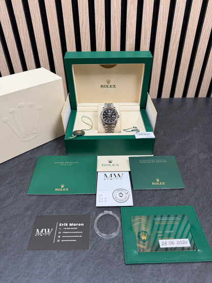 Rolex Datejust 41 126334 Schwarz / 2024 / Full Set / Top Zustand