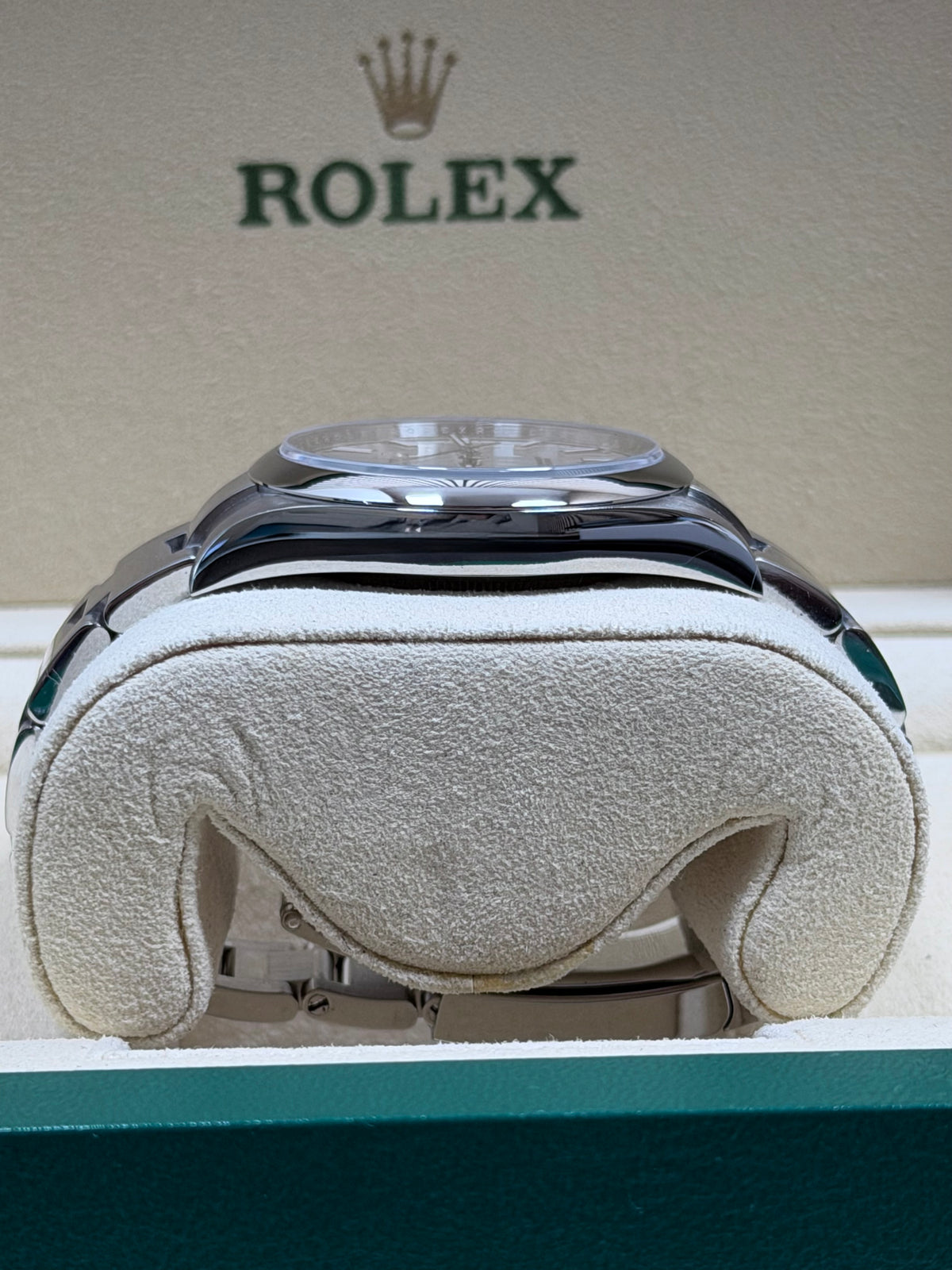 Rolex Oyster Perpetual 39 Weiß / 2019 / Full Set / Top Zustand