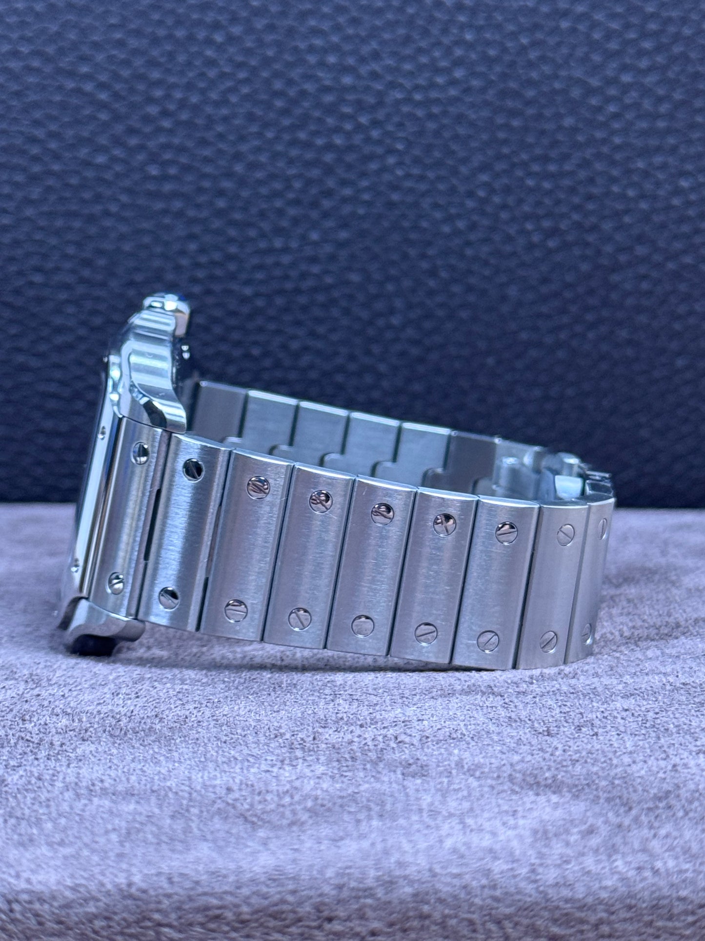 Cartier Santos Large Blau / 2021 / Full Set / Top Zustand