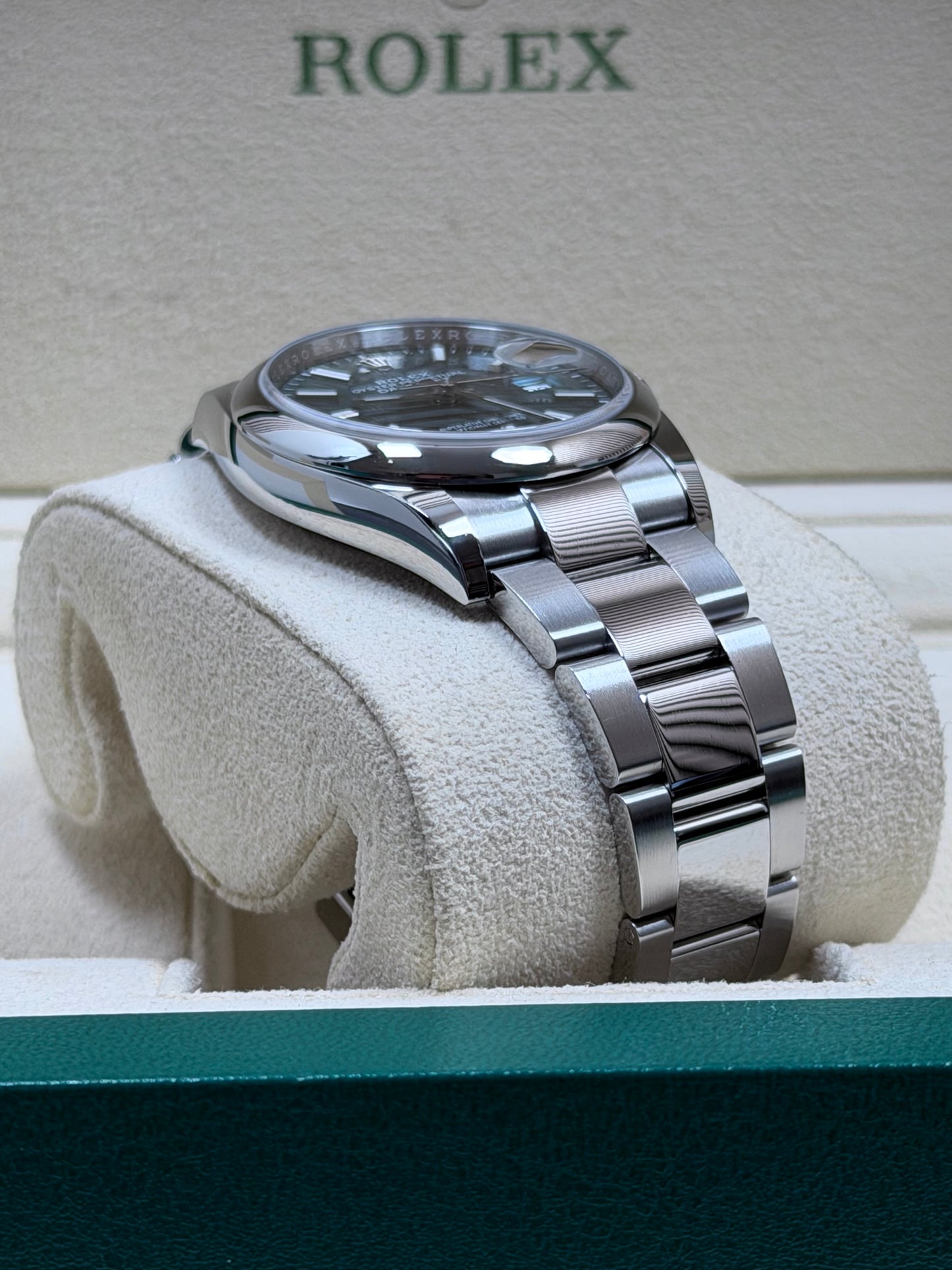 Rolex Datejust 36 126200 Mint Palm Dial / 2023 / Full Set / Sehr gut