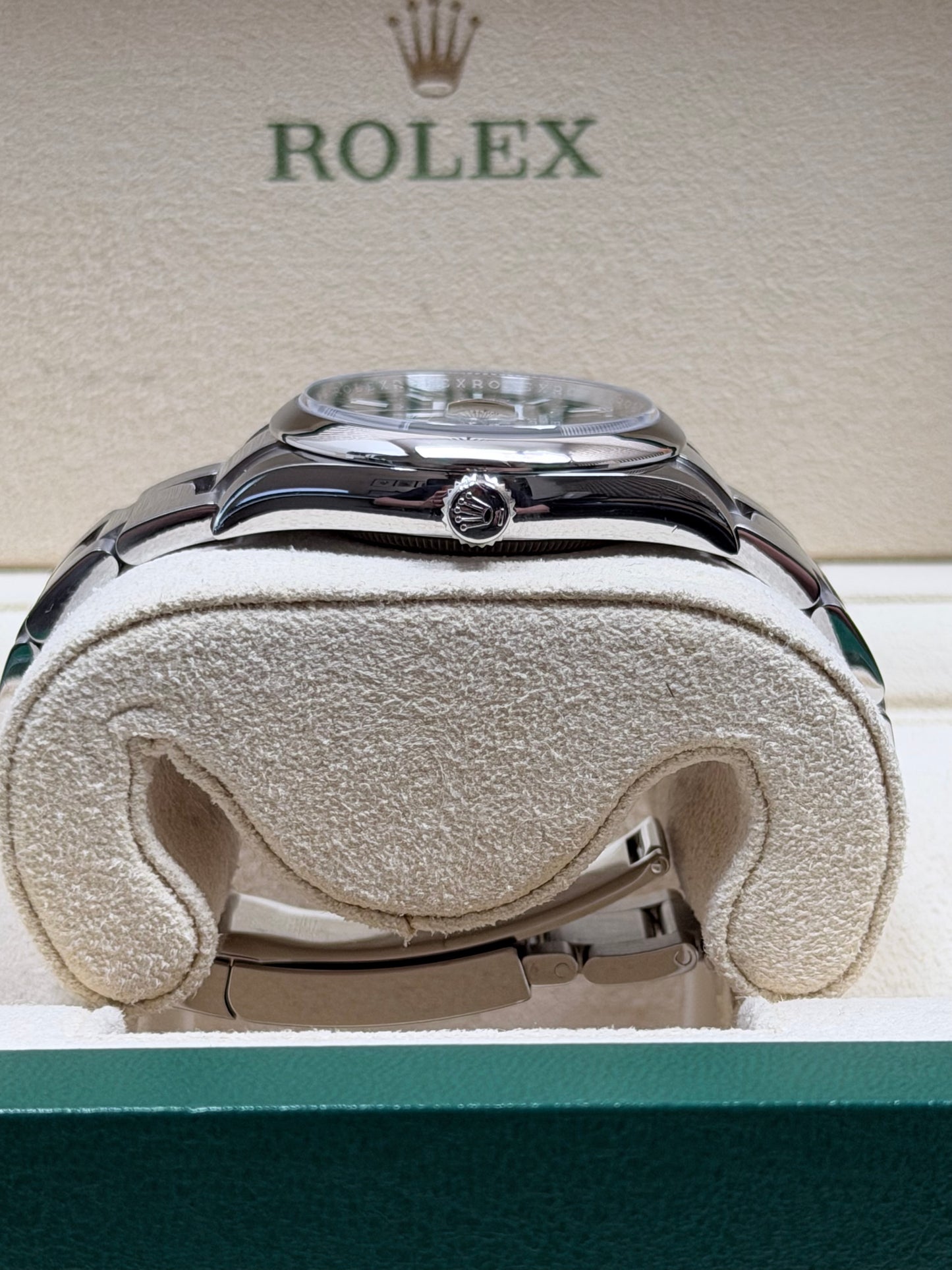 Rolex Datejust 36 126200 Mint Palm Dial / 2023 / Full Set / Sehr gut