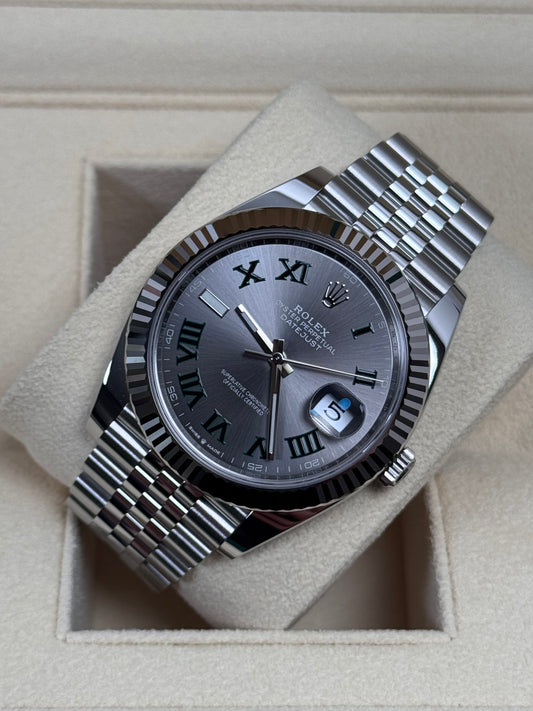 Rolex Datejust 41 126334 Wimbledon / 2023 / Full Set / Ungetragen