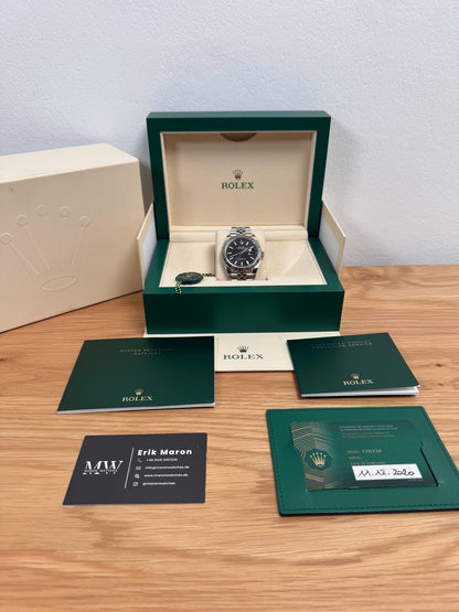 Rolex Datejust 41 126334 Schwarz / 2020 / Full Set / Top Zustand