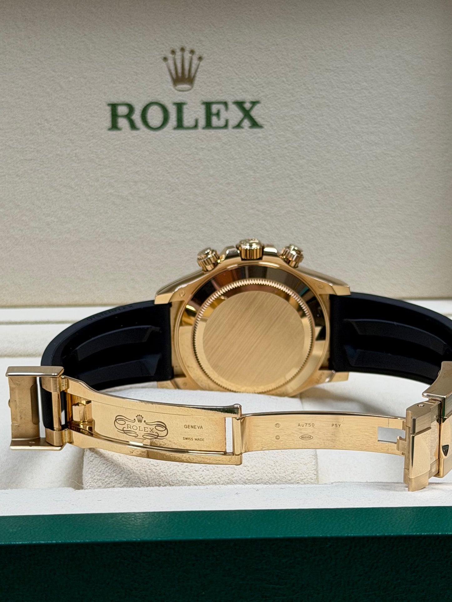 Rolex Daytona Oysterflex Gelbgold 116518LN / 2022 / Full Set / Top Zustand