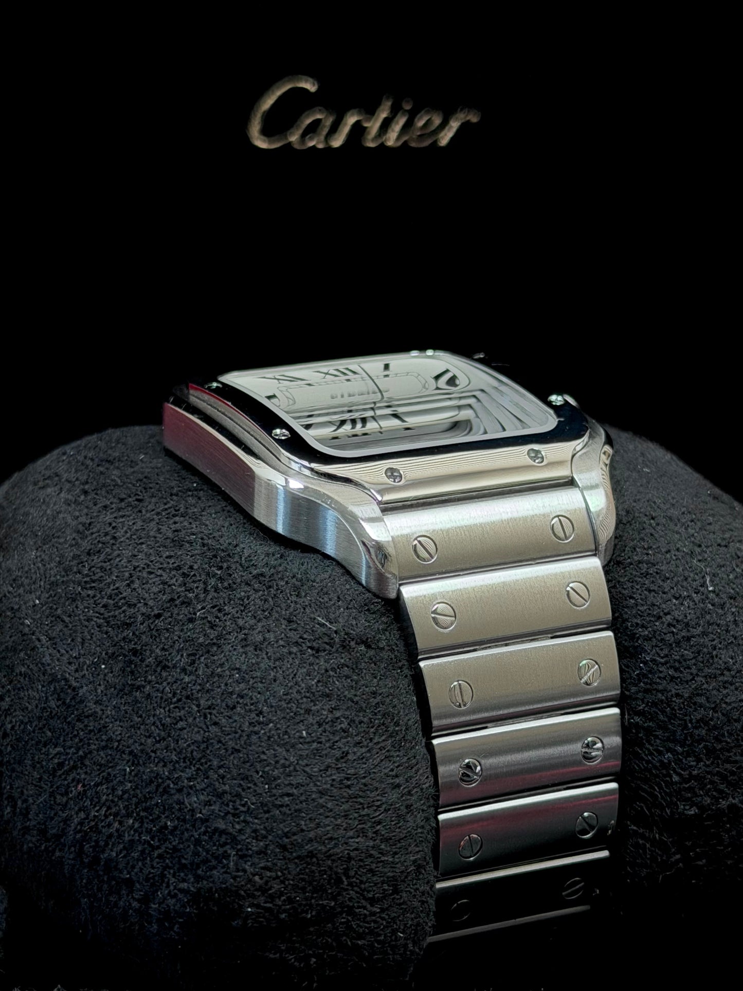 Cartier Santos Large Weiß WSSA0018 / 2022 / Full Set / Top Zustand