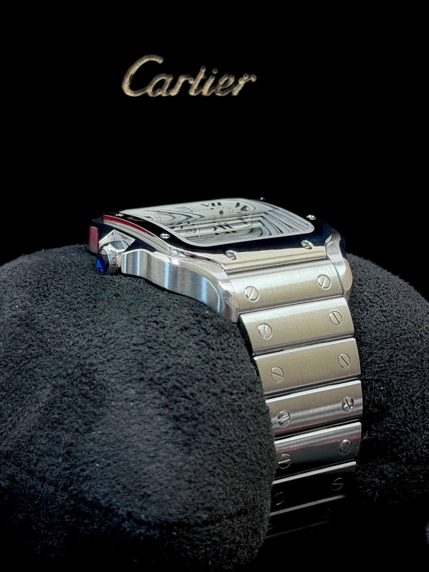 Cartier Santos Large Weiß WSSA0018 / 2022 / Full Set / Top Zustand