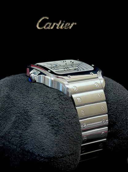 Cartier Santos Large Weiß WSSA0018 / 2022 / Full Set / Top Zustand