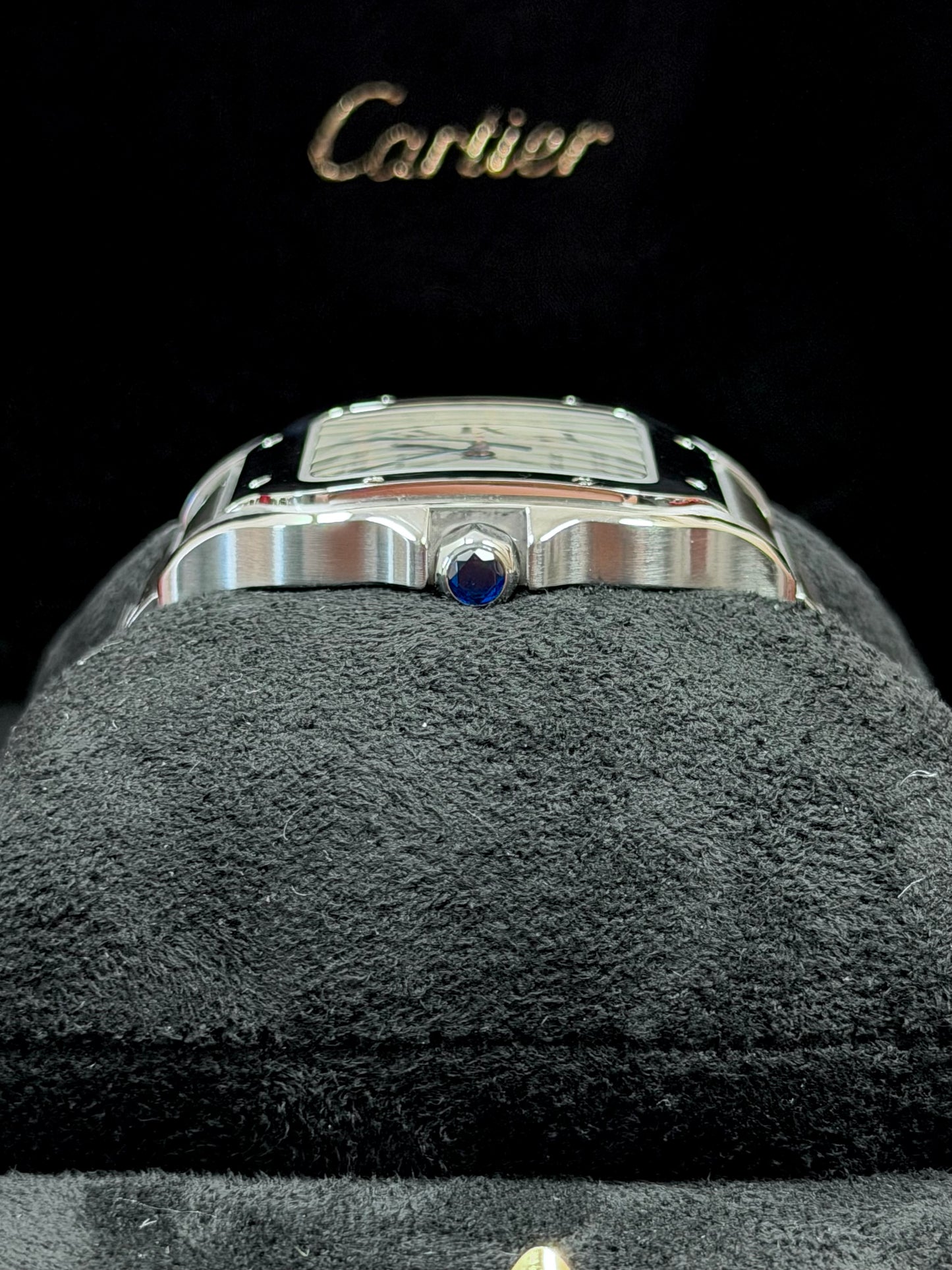 Cartier Santos Large Weiß WSSA0018 / 2022 / Full Set / Top Zustand