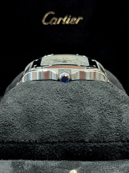 Cartier Santos Large Weiß WSSA0018 / 2022 / Full Set / Top Zustand