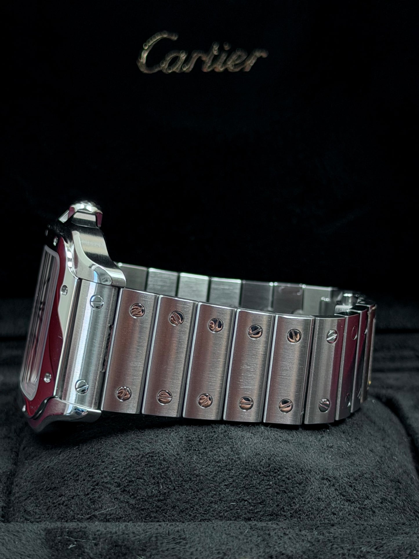 Cartier Santos Large Weiß WSSA0018 / 2022 / Full Set / Top Zustand