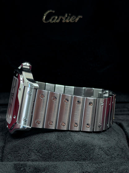 Cartier Santos Large Weiß WSSA0018 / 2022 / Full Set / Top Zustand
