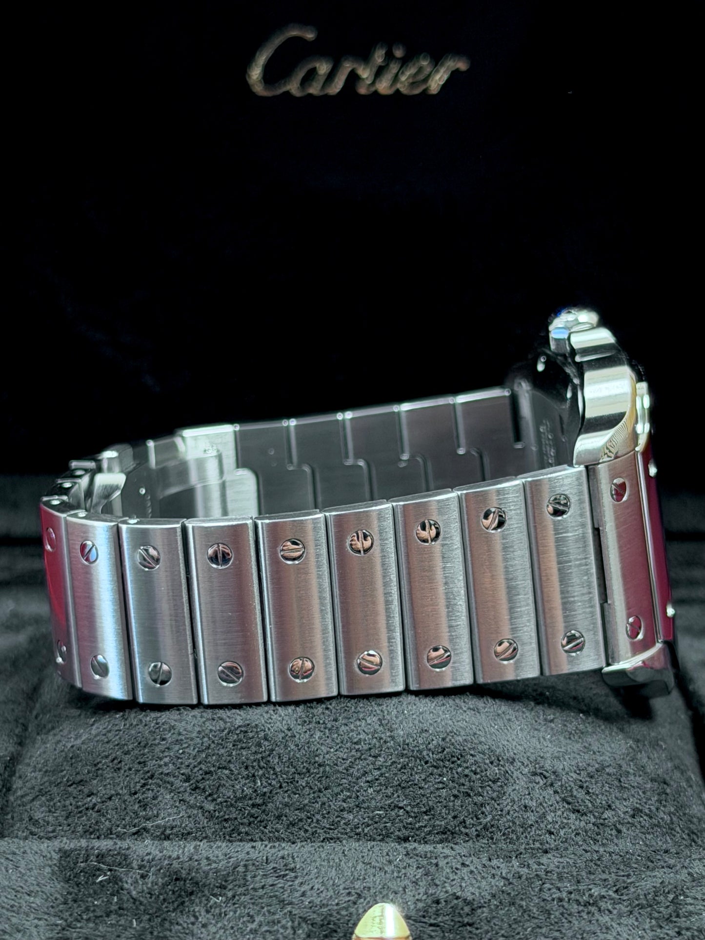 Cartier Santos Large Weiß WSSA0018 / 2022 / Full Set / Top Zustand