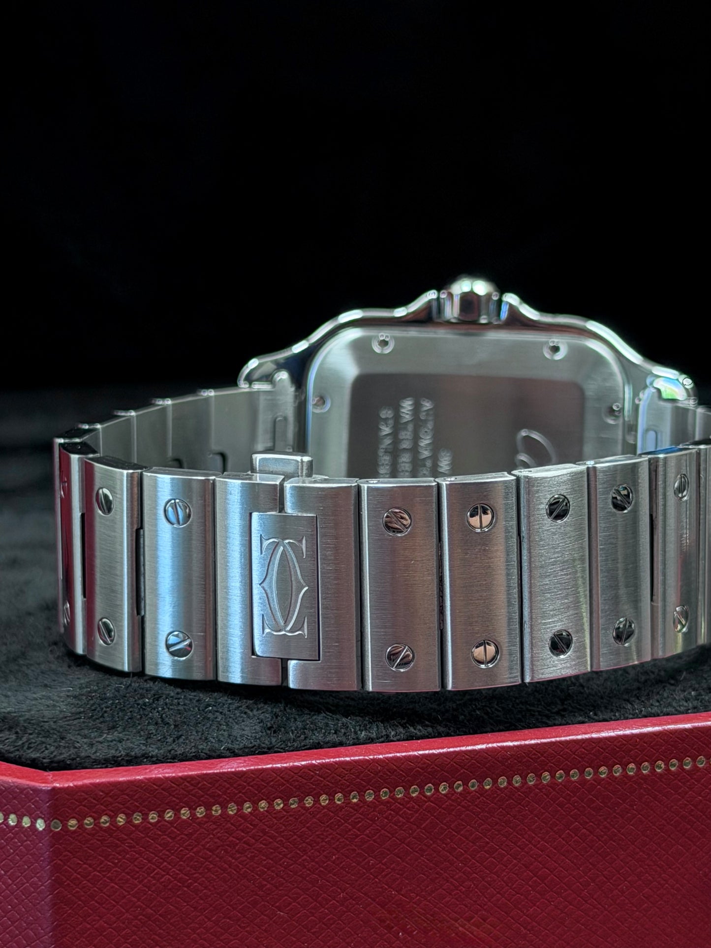 Cartier Santos Large Weiß WSSA0018 / 2022 / Full Set / Top Zustand