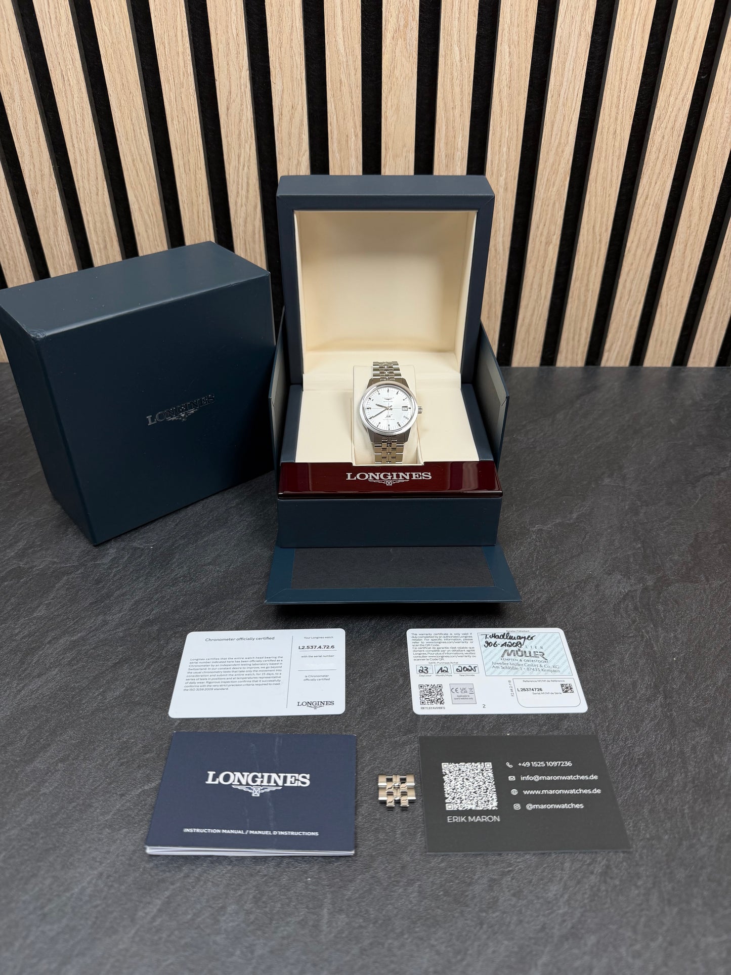 Longines Ultra-Chron Classic 37mm / 2025 / Full Set / Top Zustand