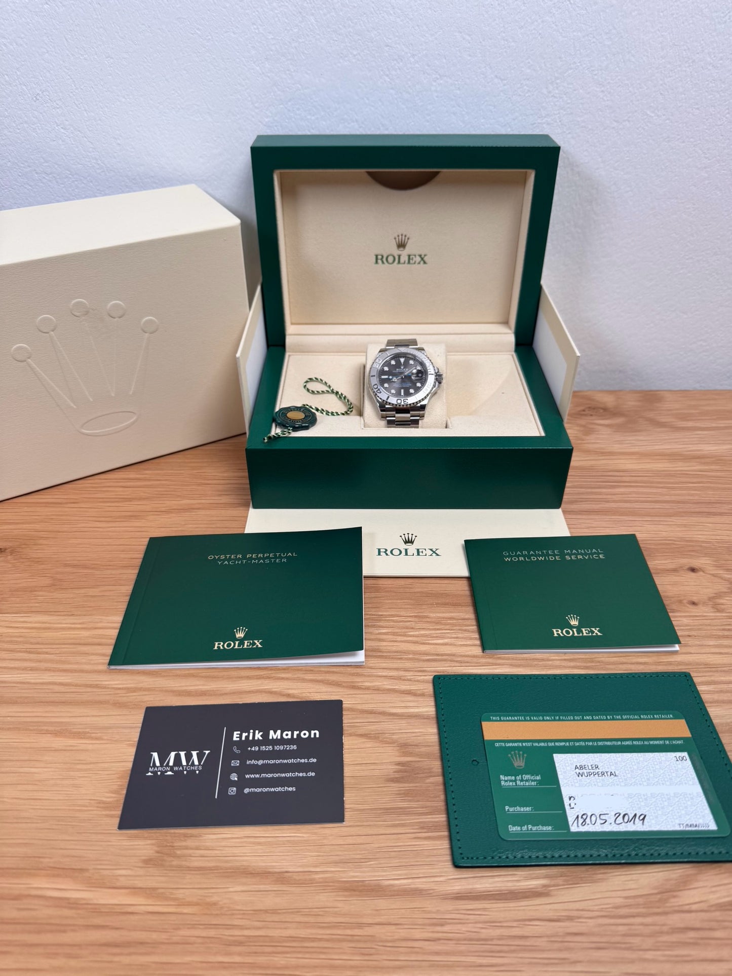 Rolex Yacht Master 40 Rhodium / 2019 / Full Set / Top Zustand
