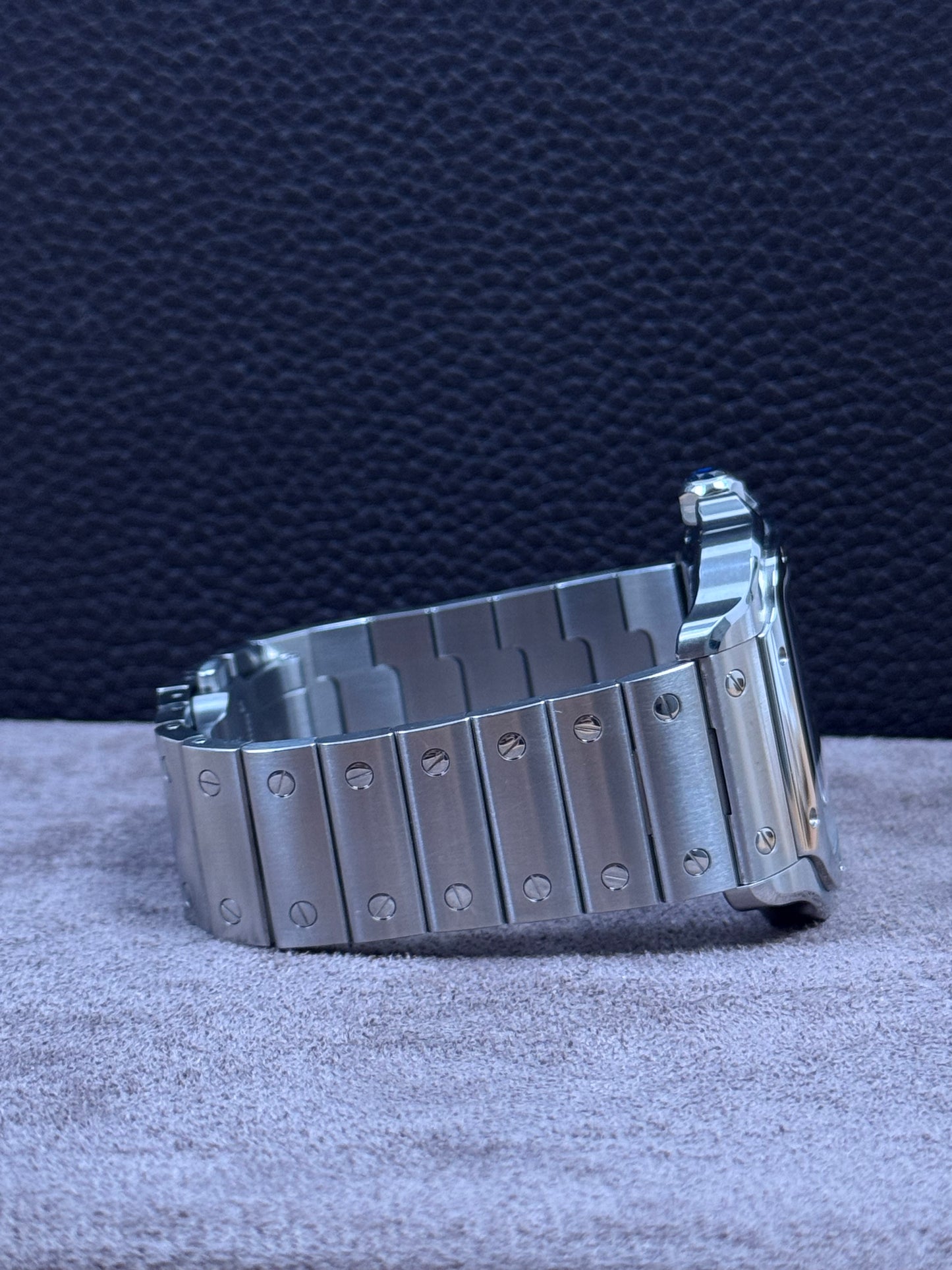 Cartier Santos Large Blau / 2021 / Full Set / Top Zustand / Cartier Service 06/2025