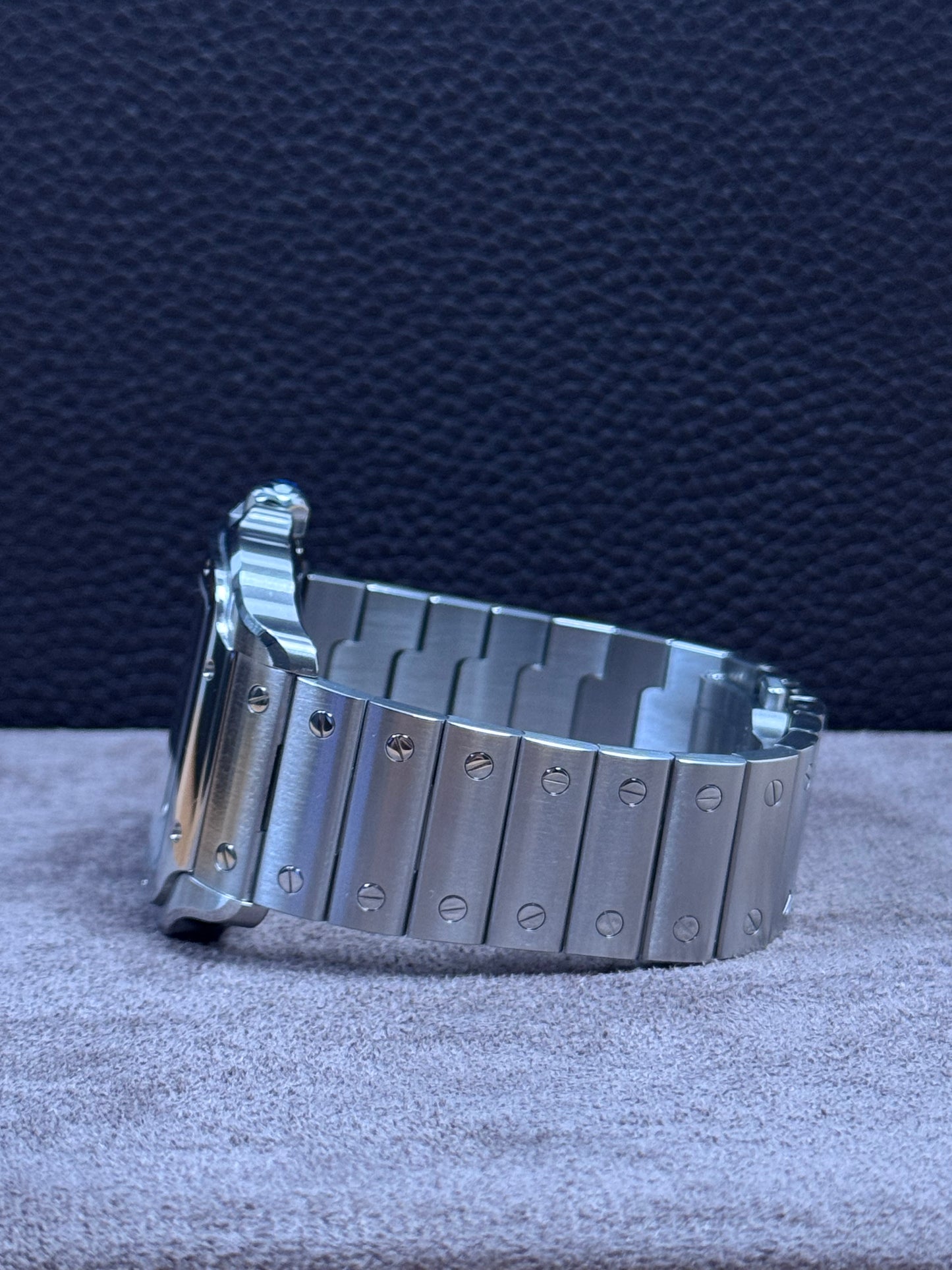 Cartier Santos Large Blau / 2021 / Full Set / Top Zustand / Cartier Service 06/2025