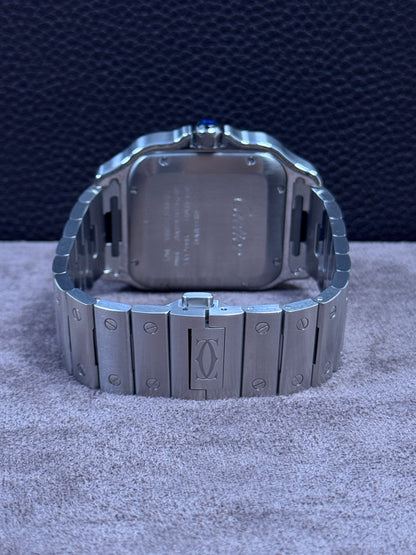 Cartier Santos Large Blau / 2021 / Full Set / Top Zustand / Cartier Service 06/2025