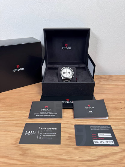 Tudor Black Bay Chrono Weiß M79360N / 2022 / Full Set / Neuwertig