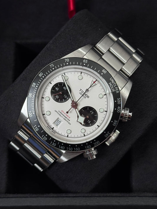 Tudor Black Bay Chrono Weiß M79360N / 2022 / Full Set / Neuwertig