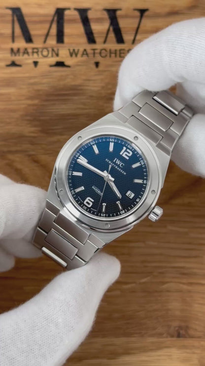 IWC Ingenieur 42mm IW322701 Schwarz / 2005 / Papiere / Top Zustand