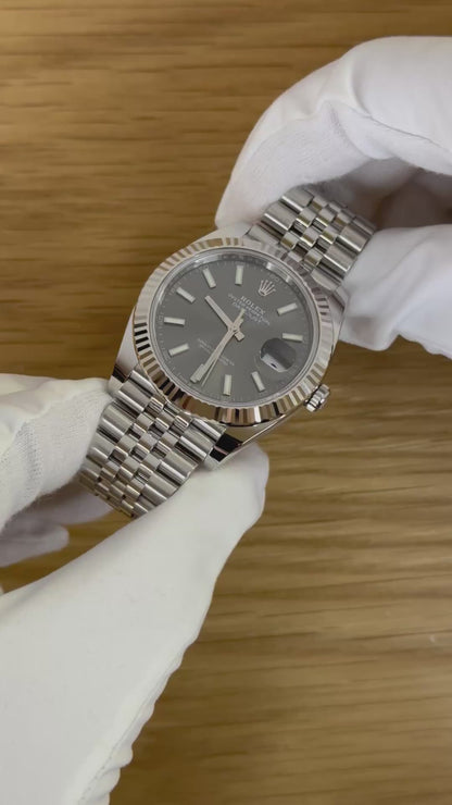Rolex Datejust 41 126334 Rhodium / 2021 / Full Set / Ungetragen