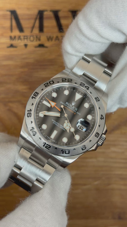 Rolex Explorer 2 Schwarz 216570 / 2017 / Full Set / Sehr gut