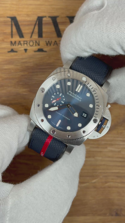 Panerai Luminor Submersible Luna Rossa / 2022 / Full Set / Sehr gut
